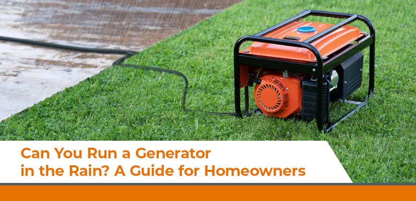 Can You Run a Generator in the Rain