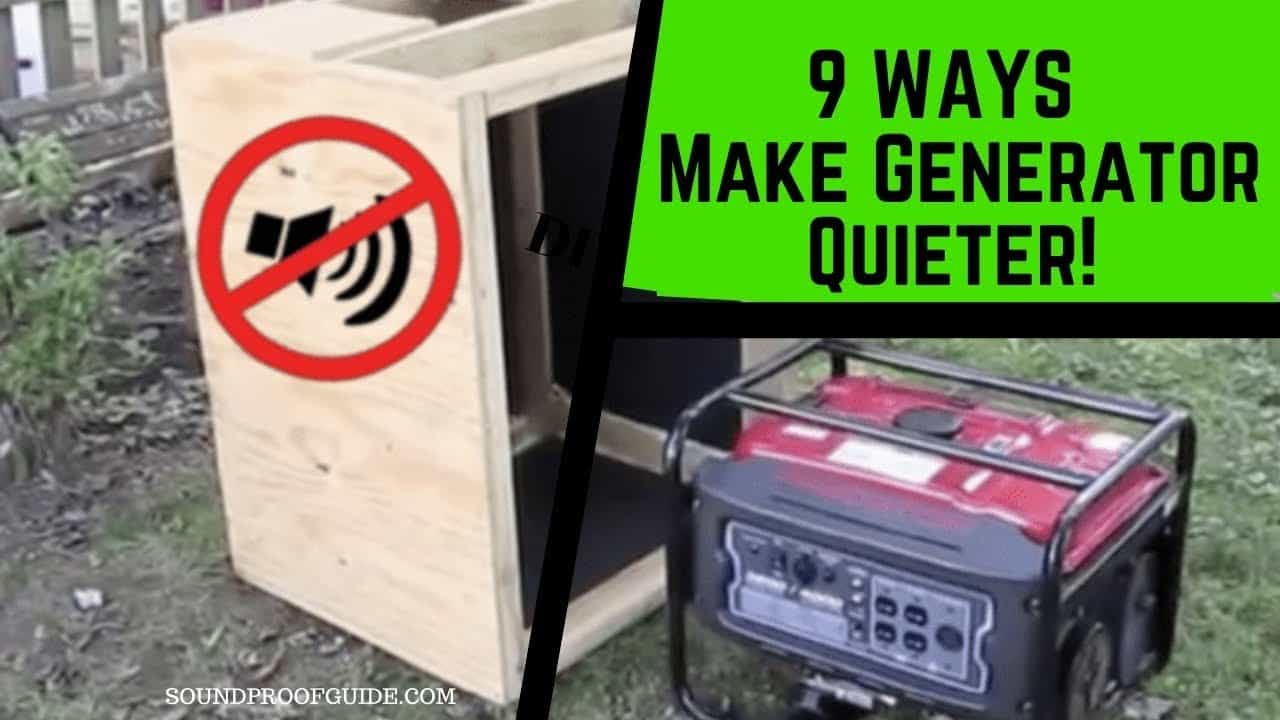 How Can You Make a Generator Quieter