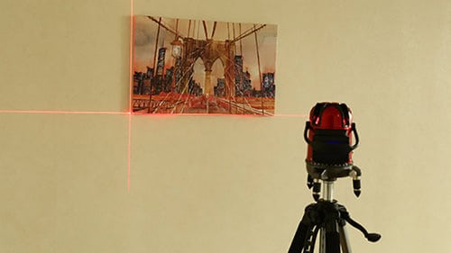 How to Use a Laser Level to Hang Pictures