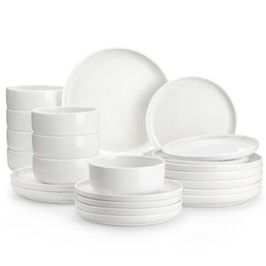 White Porcelain Dinnerware Sets for 8